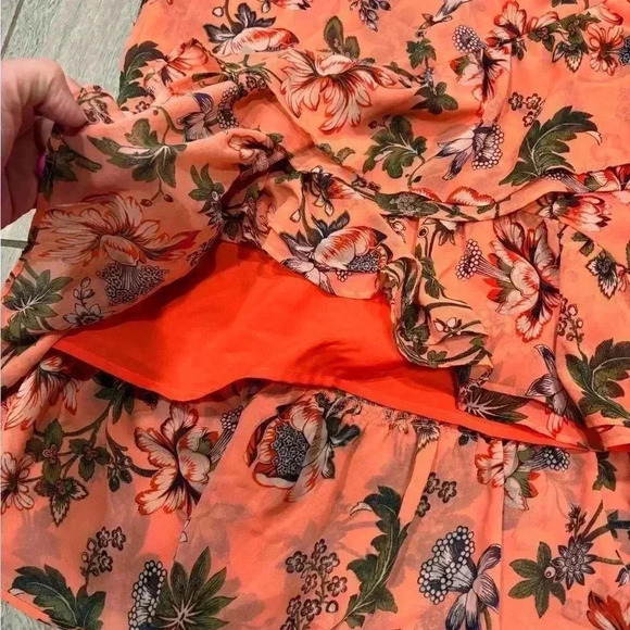 CHELSEA28 Floral One-Shoulder High-Low Dress Size Medium - Picture 6 of 8